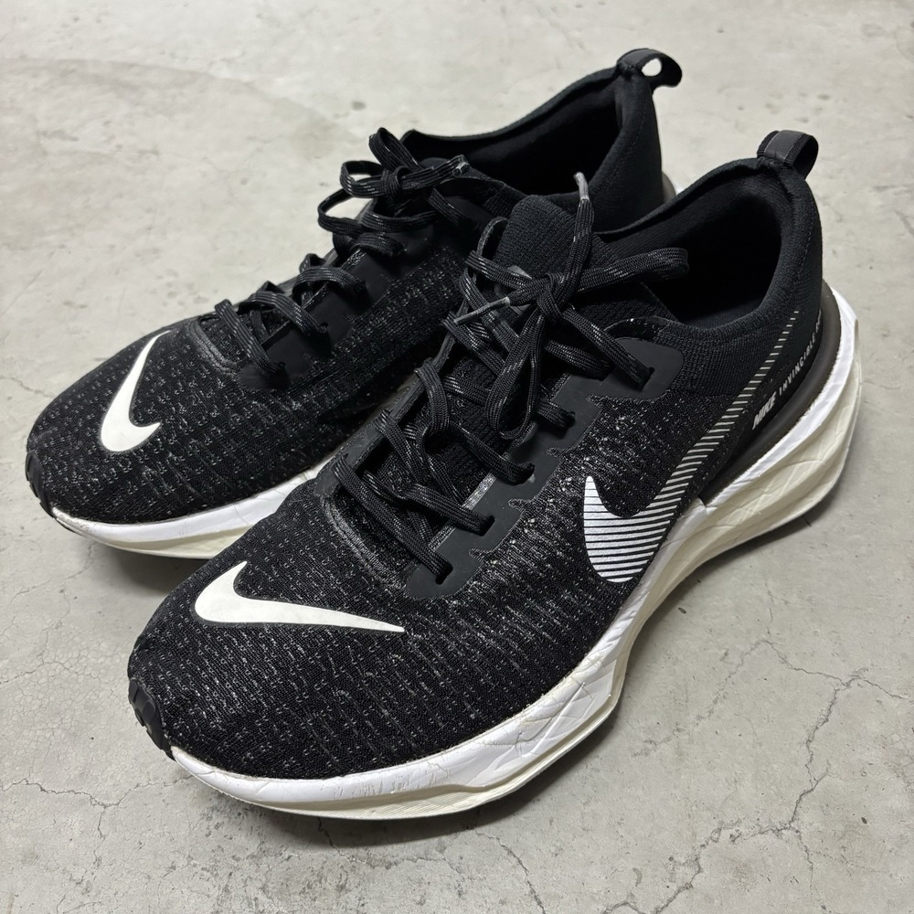 Nike Zoomx Invincible Run 3 Black White Men's US 12 FN1187-001 Running Shoes